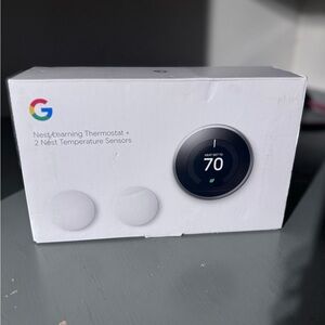 Google Nest Learning Thermostat + 2 Nest Temperature Sensors